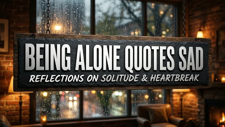55 Being Alone Quotes Sad: Comfort in Isolation, Somatic Rest & Healing Tears