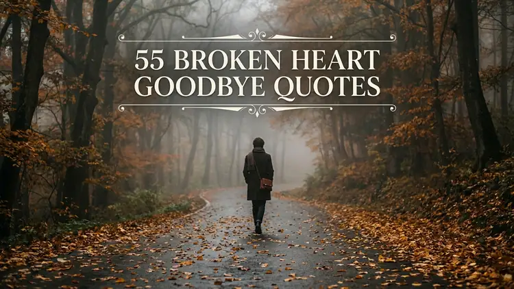 55 Broken Heart Goodbye Quotes on Parting with Grace, Grief Processing & Closure