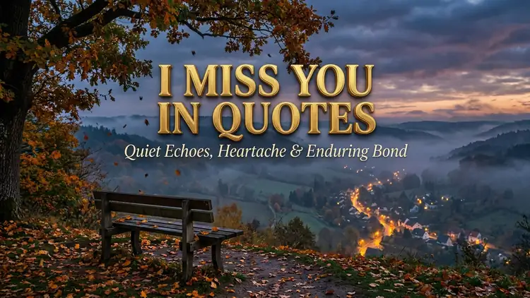 60 Poignant I Miss You in Quotes: Quiet Echoes, Heartache & Enduring Bond