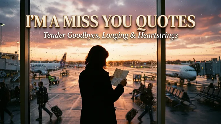 55 Deeply Felt Ima Miss You Quotes on Tender Goodbyes, Longing & Heartstrings