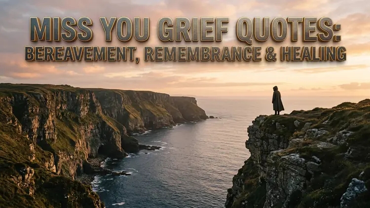 60 Tender Miss You Grief Quotes on Bereavement, Sacred Remembrance & Healing