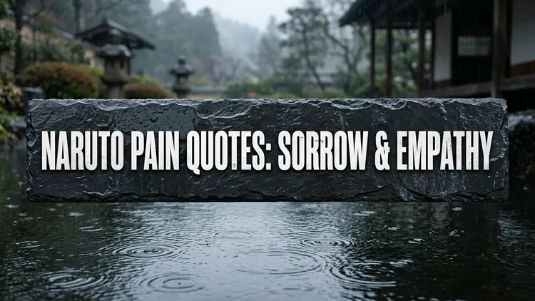 50 Naruto Pain Quotes: Understanding Sorrow, Psychological Empathy & Healing