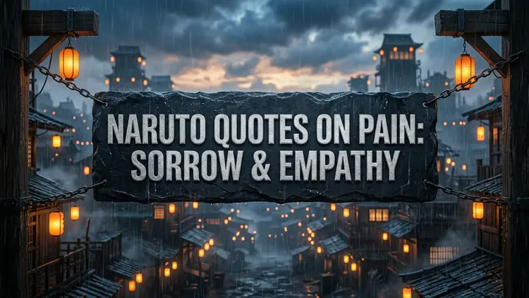 50 Deep Naruto Quotes on Pain: Understanding Sorrow, Peace & Psychological Empathy