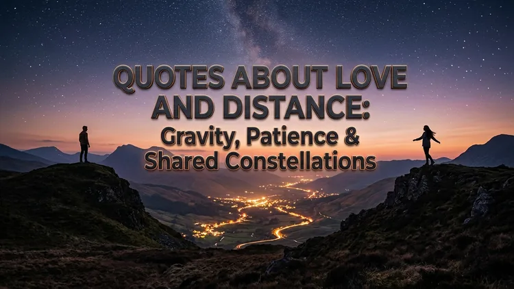 55 Grounded Quotes About Love and Distance: Deep Gravity, Patience & Shared Constellations