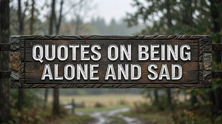 60 Quotes on Being Alone and Sad: Embracing Grief, Stillness & Self-Compassion
