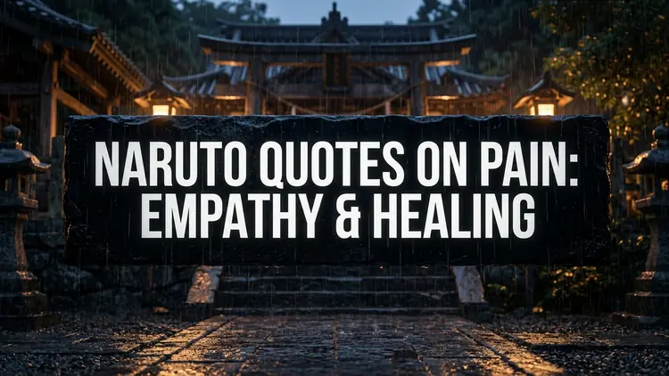 50 Deep Quotes on Pain from Naruto: Empathy, Sorrow & The Psychological Cycle