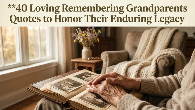 40 Loving Remembering Grandparents Quotes to Honor Their Enduring Legacy