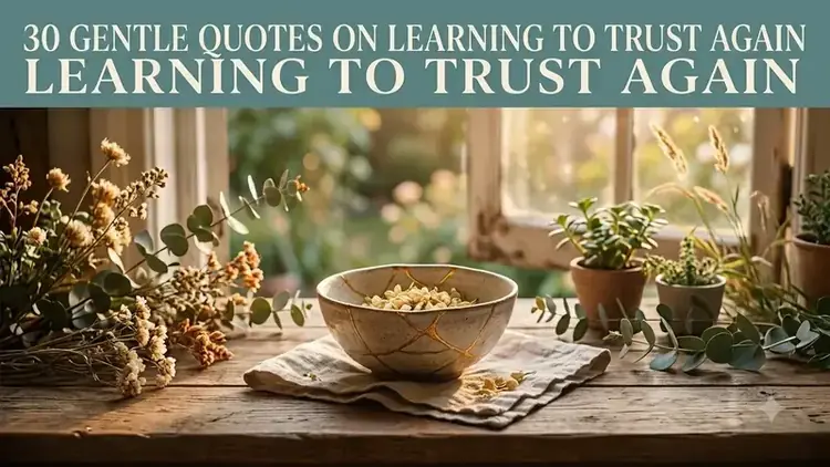 30 Gentle Quotes on Learning to Trust Again After Pain