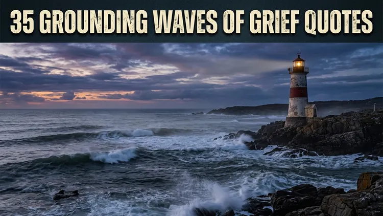 35 Grounding Waves of Grief Quotes on Coping with Emotional Surges